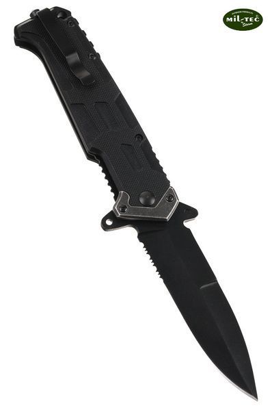Складной нож Mil-Tec ASSAULT BLACK G10 EDC 15325500 M1255551383 фото