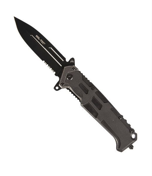 Складной нож Mil-Tec ASSAULT BLACK G10 EDC 15325500 M1255551383 фото