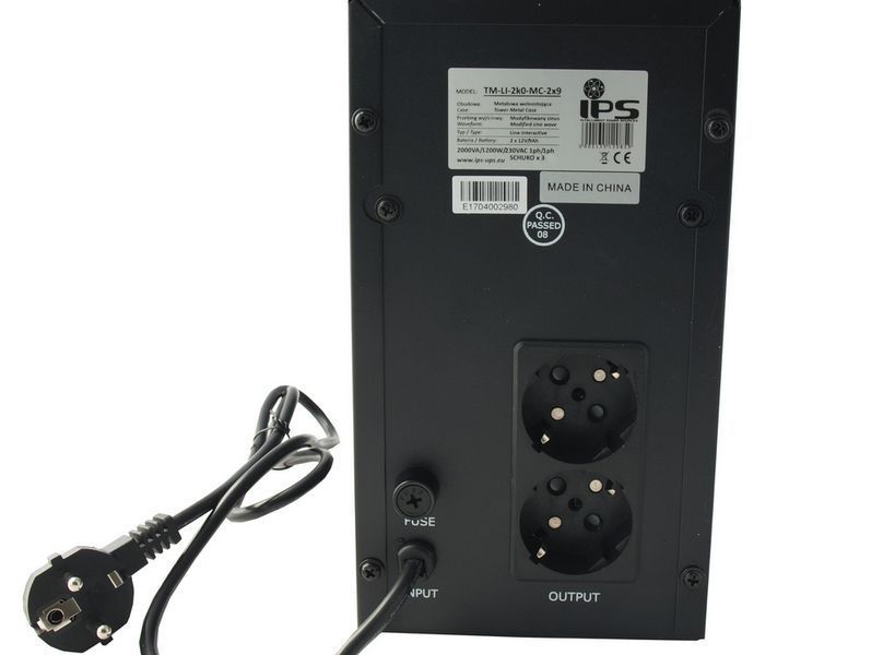 Блок безперебійного живлення TM-LI-2k0-MC-2x9 230Vac 2000VA/1200W 2x 12V/9Ah W2163 фото