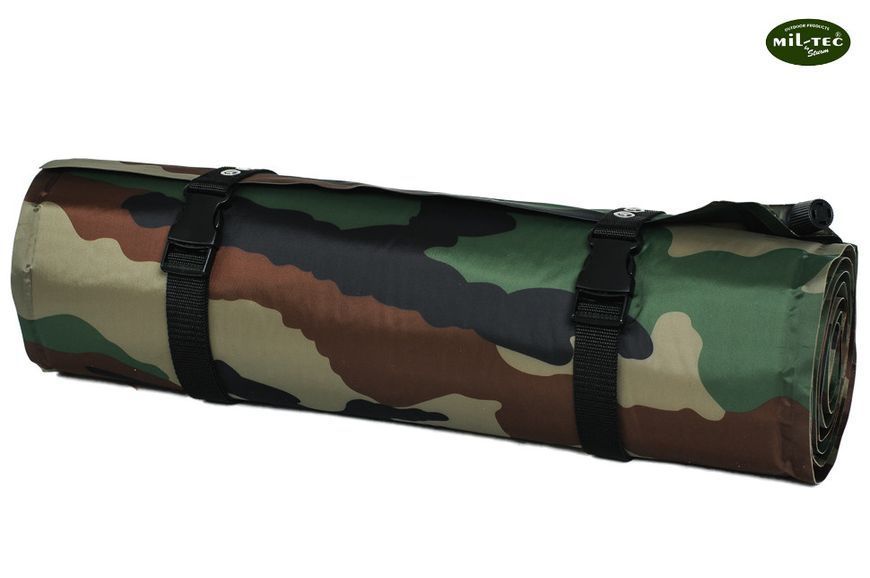 Самонадувний спальний килимок Mil-Tec Woodland 185x50x3 см каремат 14420020 M125555692 фото