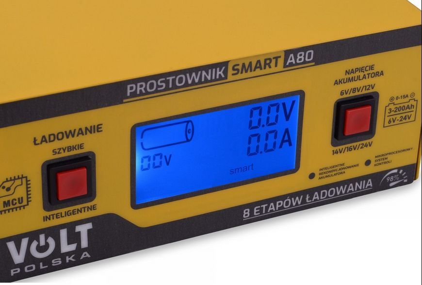 Зарядное устройство Volt Polska SMART 6V/12V/24V 15A A80 W2036 фото