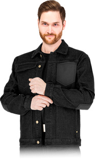 Толстовка захисна робоча REIS DENIM JEANS303-J чорний B S A9474 фото