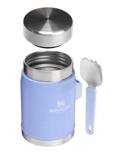 Термос для еды Stanley Termos Obiadowy ze Sztućcem CLASSIC 0,4L Hydrangea 10-09382-110 A9502 фото