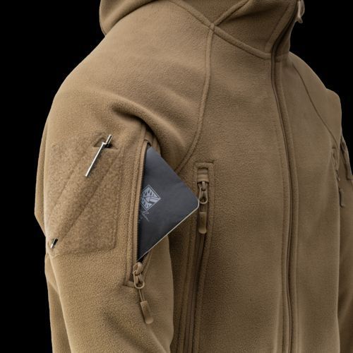 Толстовка подвійний фліс Helikon-Tex Patriot Mk 2 Hybrid Fleece Black BL-PJ2-FH-01 P1237427 фото