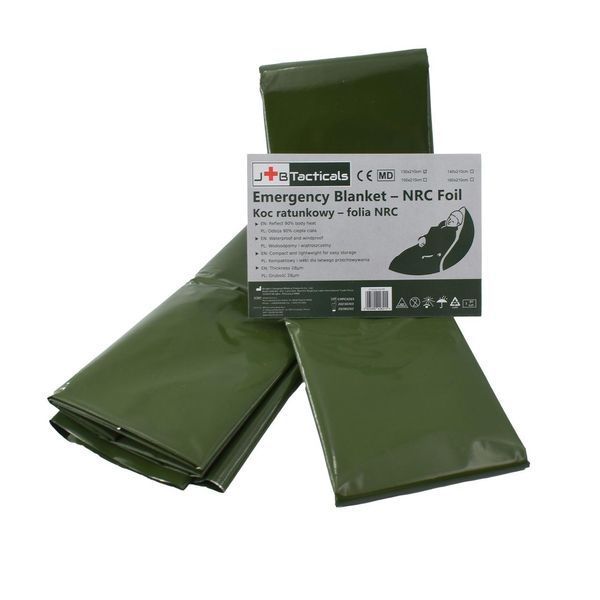 Аварійна ковдра JB Tacticals NRC Foil 130&times;210 см Військова версія JB-MED-0002 A9075 фото