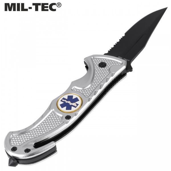 Складной нож, Стеклобой Mil-Tec Rescure Paramedic Silver 15323018 M1255551385 фото