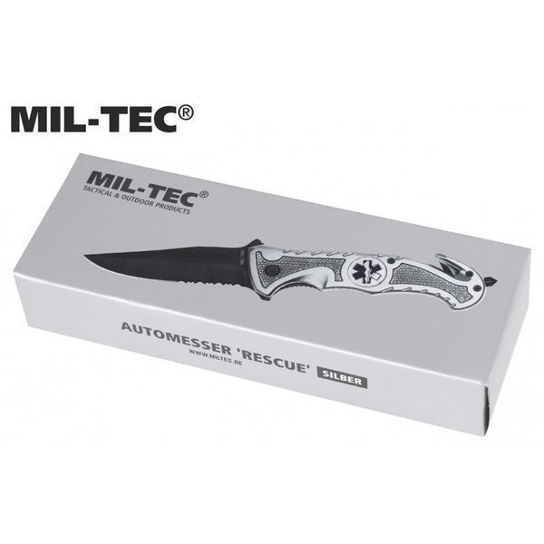 Складной нож, Стеклобой Mil-Tec Rescure Paramedic Silver 15323018 M1255551385 фото