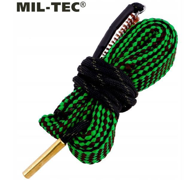 Шнур для чистки оружия + щетка Mil-Tec 16170400 P123600 фото