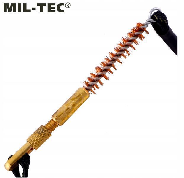 Шнур для чистки оружия + щетка Mil-Tec 16170400 P123600 фото