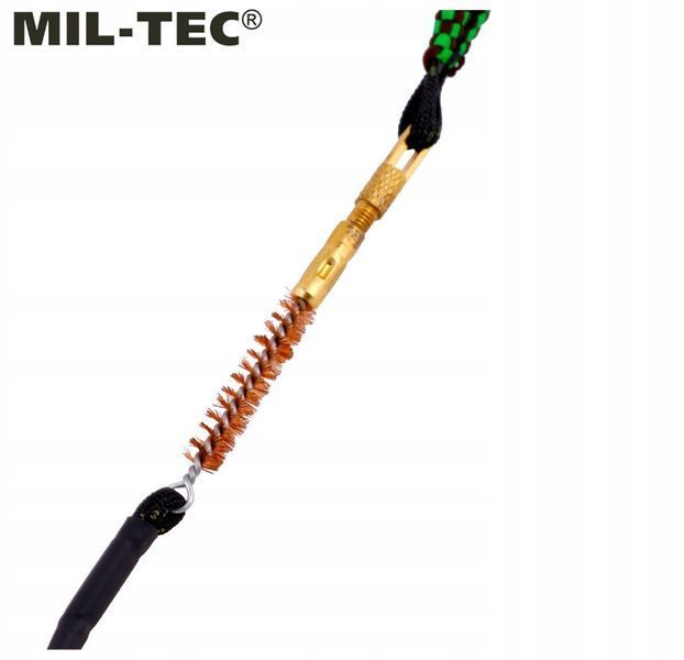 Шнур для чистки оружия + щетка Mil-Tec 16170400 P123600 фото