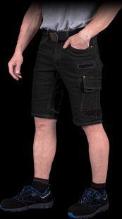 Шорты рабочие женские REIS DENIM JEANS303-TS черный B S A9394 фото