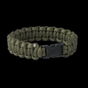 Браслет виживання з паракорду Helikon-Tex SURVIVAL Paracord Olive Green AC-SBR-NL-02 M1255551480 фото