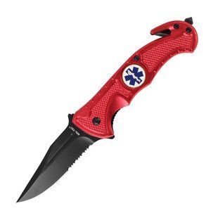 Складаний ніж, Склобій Mil-Tec Rescure Paramedic Red 15323010 M1255551386 фото