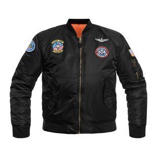 Куртка дитяча Mil-Tec FLIEGERJACKE MA1 KIDS M.ABZ Black 12003502- A9033 фото
