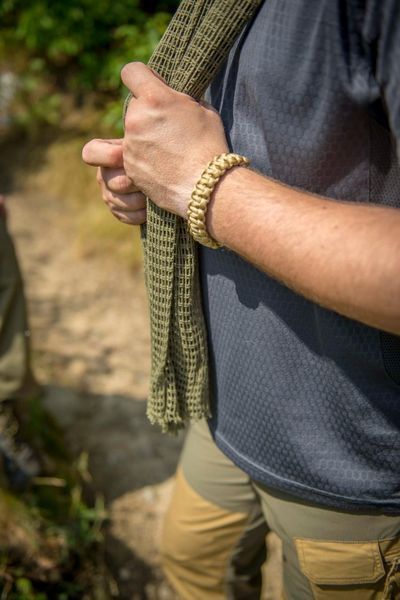 Браслет виживання з паракорду Helikon-Tex SURVIVAL Paracord Olive Green AC-SBR-NL-02 M1255551480 фото