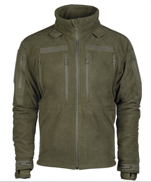 Толстовка флісова тришарова Mil-Tec Plus Cold Weather Jacket Fleece OLIV J 10855601- P123422 фото