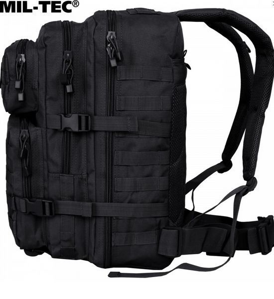Великий чорнийРюкзак Mil-Tec Assault 36 л 14002202 M12555554 фото