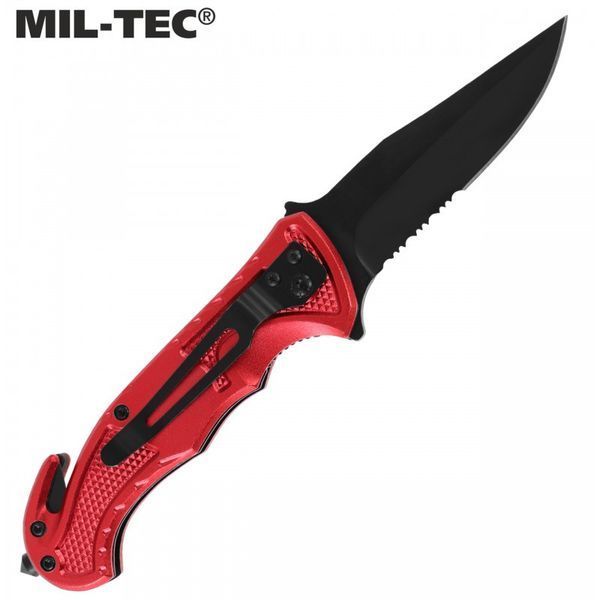 Складаний ніж, Склобій Mil-Tec Rescure Paramedic Red 15323010 M1255551386 фото
