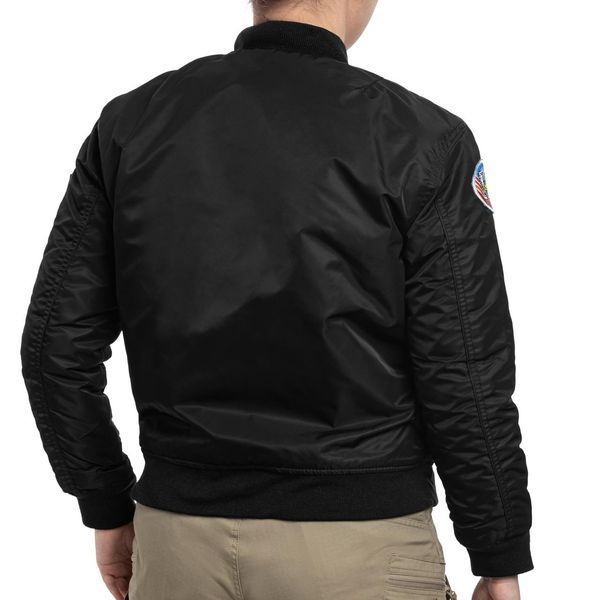 Куртка дитяча Mil-Tec FLIEGERJACKE MA1 KIDS M.ABZ Black 12003502- A9033 фото