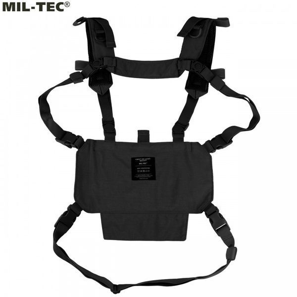 Жилет тактический Mil-Tec Chest Rig LaserCut Black 13530402- P1240 фото
