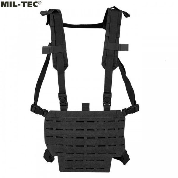 Жилет тактический Mil-Tec Chest Rig LaserCut Black 13530402- P1240 фото