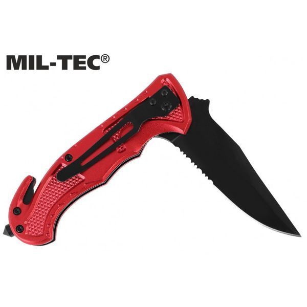Складаний ніж, Склобій Mil-Tec Rescure Paramedic Red 15323010 M1255551386 фото