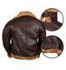 Бомбер кожаный из натуральной овчины MIL-TEC US B46 SHEEPSKIN BROWN 10450109 A8428 фото 2