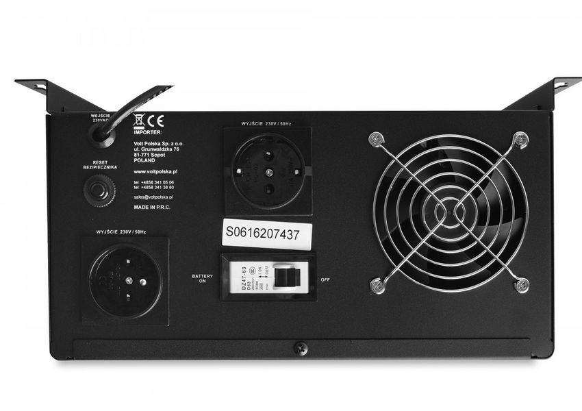 Джерело безперебійного живлення Volt SINUS UPS 500 + 26 Ah (300/500W) 3SR500WA26 W2038 фото