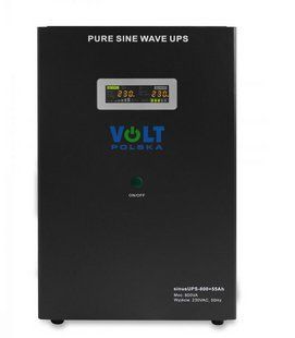 Джерело безперебійного живлення Volt Polska SINUS UPS 800 + AKU 55AH (500/800W) 3SR800WA55 W2039 фото