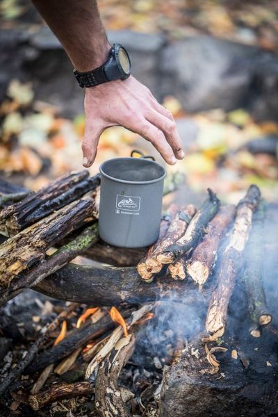 Великий похідний кухоль Helikon-Tex CAMP CUP 850 мл складана ручка, кришка TK-CCP-AL-19 M12255551505 фото