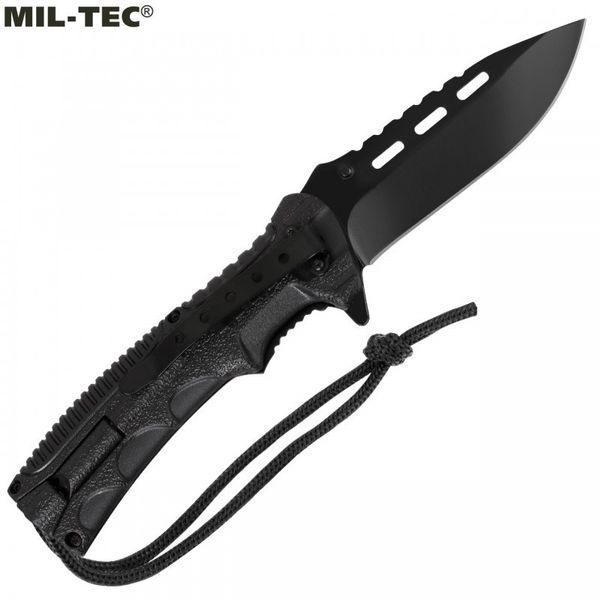 Складной нож Mil-Tec для выживания с поджигателем Black 15318400 M1255551187 фото