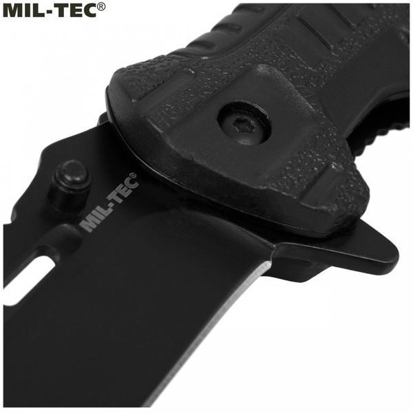 Складной нож Mil-Tec для выживания с поджигателем Black 15318400 M1255551187 фото