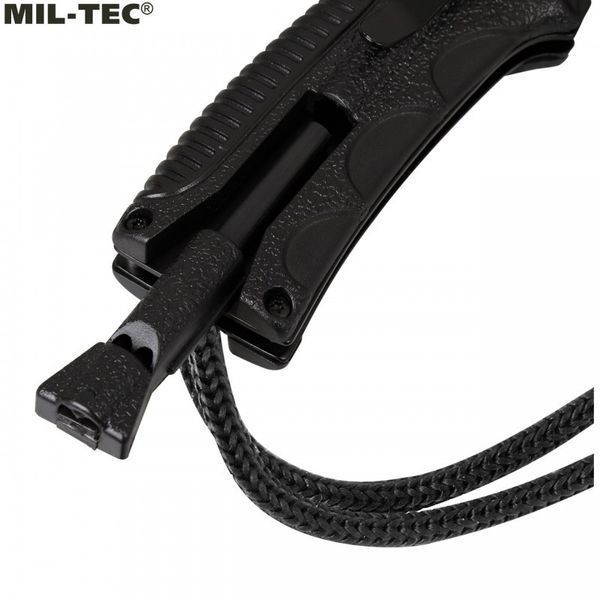 Складной нож Mil-Tec для выживания с поджигателем Black 15318400 M1255551187 фото