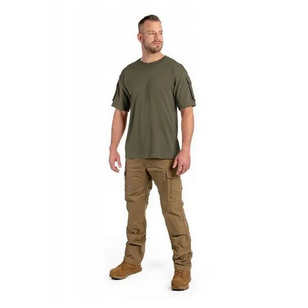 Футболка Mil-Tec з кишенями Olive 11019201 A7971 фото