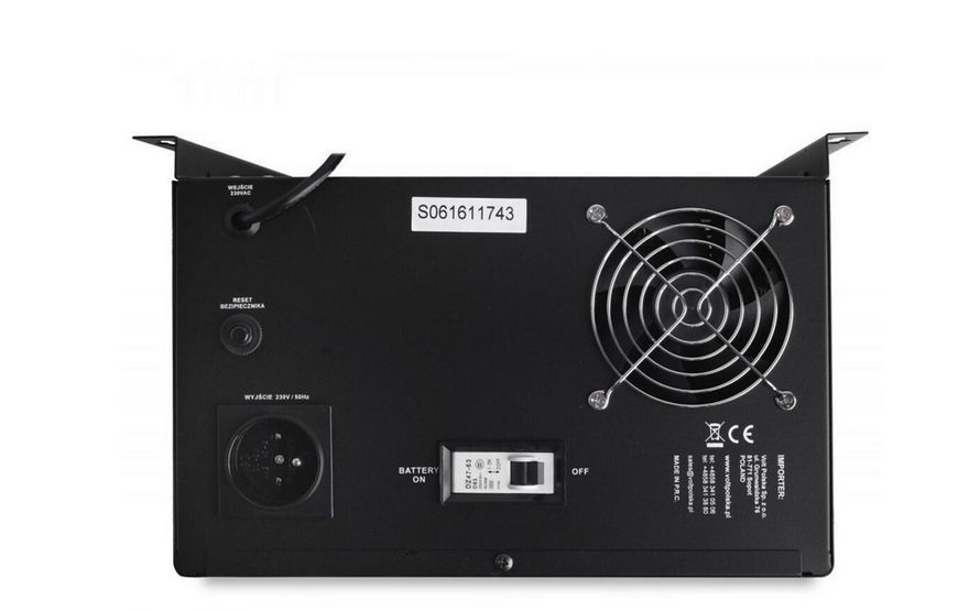 Джерело безперебійного живлення Volt Polska SINUS UPS 800 + AKU 55AH (500/800W) 3SR800WA55 W2039 фото