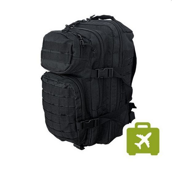 Большой Рюкзак Mil-Tec Assault Black 20L 14002002 M1255551258 фото