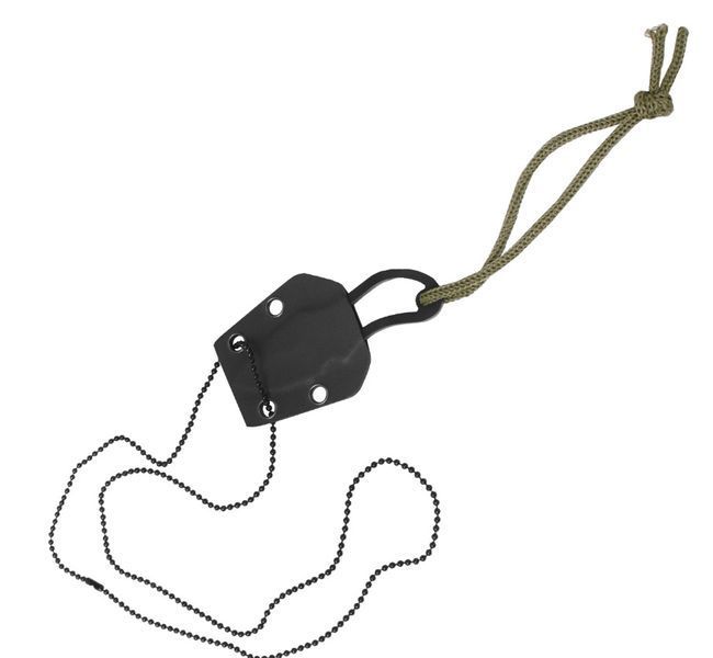 Ніж шийник із чохлом і ланцюжком Mil-Tec Neck Knife 15398100 P123548 фото