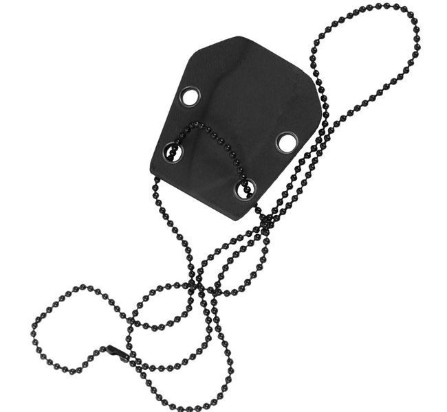 Ніж шийник із чохлом і ланцюжком Mil-Tec Neck Knife 15398100 P123548 фото