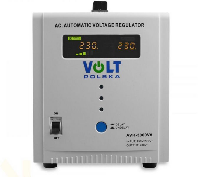Стабілізатор напруги Volt Polska AVR 3000VA 8-11% 5AVR3000SE W2040 фото