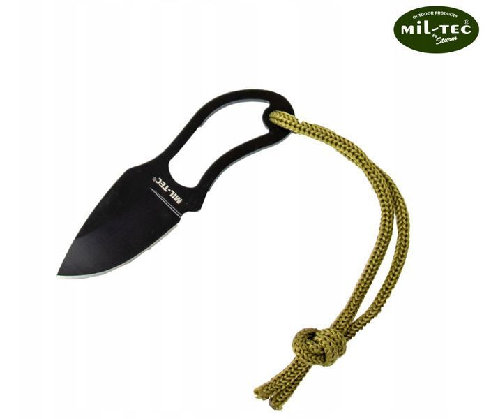 Ніж шийник із чохлом і ланцюжком Mil-Tec Neck Knife 15398100 P123548 фото
