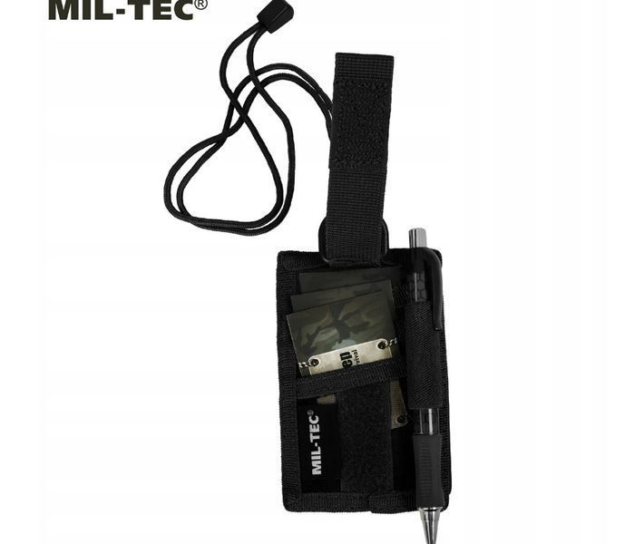 Подсумок чехол для документов Mil-Tec черный 15847102 P123492 фото