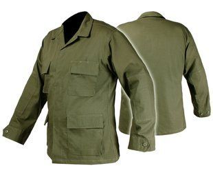 Коник 100% бавовна толстовка військовий Mil-Tec Teesar BDU Rip-Stop Olive 11831001 P123438 фото