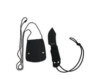 Нож шейник шейный нож с чехлом и цепочкой Mil-Tec Neck Knife With Chain 15398300 P123549 фото