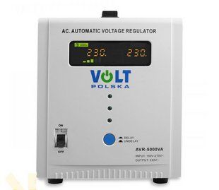 Стабілізатор напруги Volt Polska AVR 5000VA 8-11% 5AVR5000SE W2041 фото