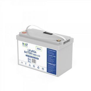 Акумулятор Volt Polska LiFePO4 12,8V 100 Ah (100A) + LCD + BMS W2229 фото