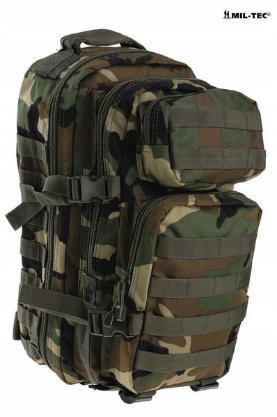 Великий Рюкзак Mil-Tec Small Assault Pack 20 l Woodland 14002020 M1255551156 фото