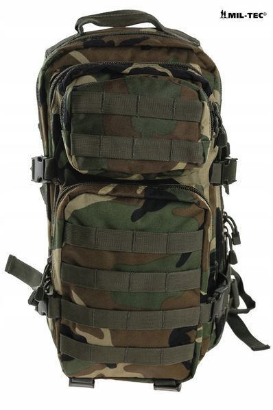 Великий Рюкзак Mil-Tec Small Assault Pack 20 l Woodland 14002020 M1255551156 фото