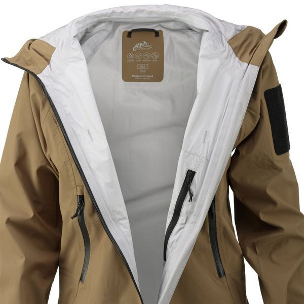 Куртка водонепроникна з тришаровою мембраною Helikon-Tex Hardshell Squall Black KU-SHJ-TR-01 P123380 фото