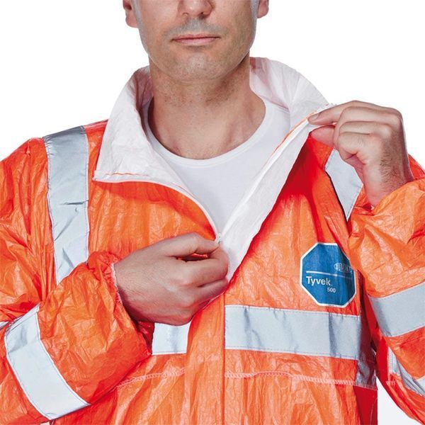 Захисний комбінезон підвищеної видимості TYVEK 500 Hi-Vis TYVEK-500HV P апельсин A9252 фото