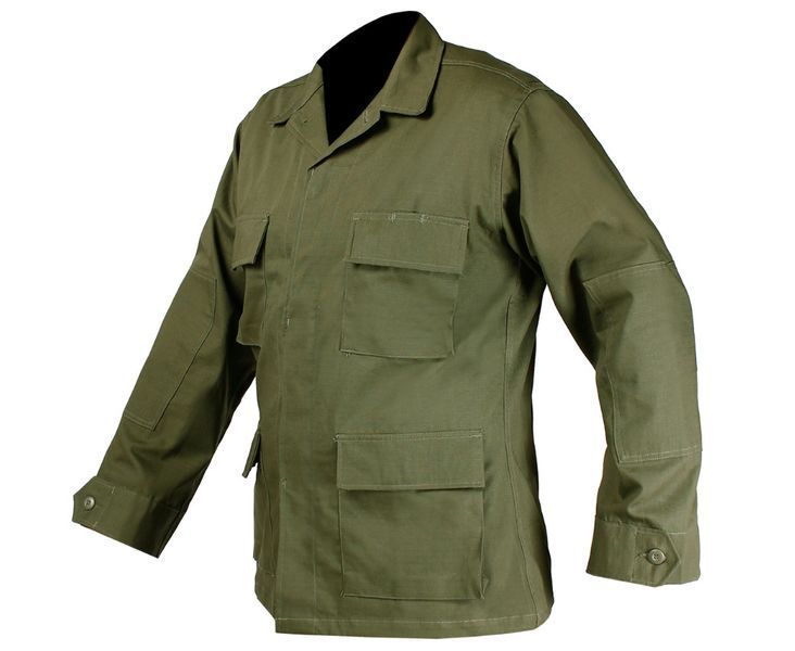 Коник 100% бавовна толстовка військовий Mil-Tec Teesar BDU Rip-Stop Olive 11831001 P123438 фото
